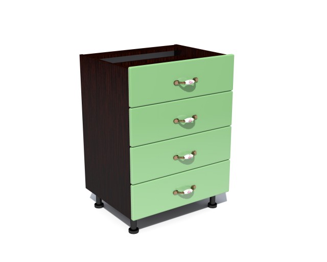 Corp inferior 60 cu 4 sertare Zebra MDF fistic simplu Corp inferior 60 cu 4 sertare Zebra MDF fistic simplu